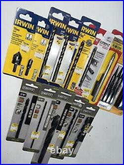 Irwin Diablo Drill Bit Set + Layout Scribe Nail Set Kit T-Bevel Mixed Set of 14