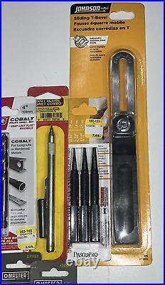 Irwin Diablo Drill Bit Set + Layout Scribe Nail Set Kit T-Bevel Mixed Set of 14