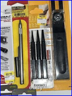 Irwin Diablo Drill Bit Set + Layout Scribe Nail Set Kit T-Bevel Mixed Set of 14