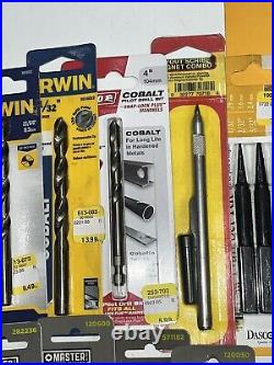 Irwin Diablo Drill Bit Set + Layout Scribe Nail Set Kit T-Bevel Mixed Set of 14