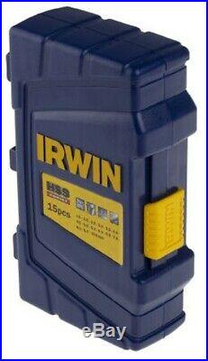 Irwin HSS PRO COBALT DRILL BIT SET 15Pcs 1.5-10mm Metric, 135-Degree Split Point