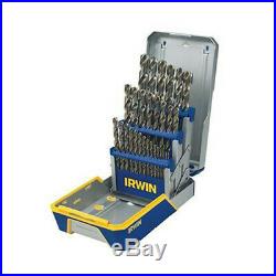 Irwin Hanson 29-Piece Cobalt M-35 Metal Index Drill Bit Set 3018002 New