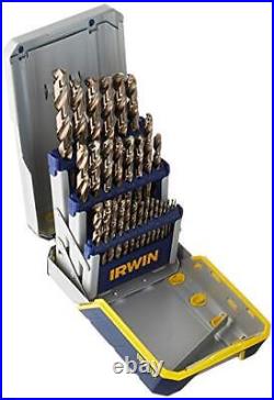 Irwin/Hanson 3018002B 29pc Cobalt M-42 Metal Index Drill Bit Set