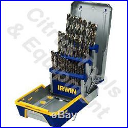 Irwin Hanson 3018002 29 Piece Cobalt M-35 Metal Index Drill Bit Set-FREE SHIP