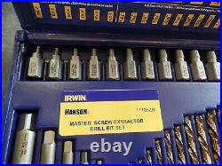 Irwin Hanson 35 Piece Master Screw Extractor/Drill Bit Set 11135ZR