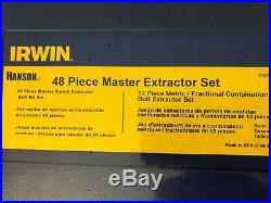 Irwin Hanson 48pc MASTER Extractor and Left Hand Cobalt Drill Bit Set #3101010