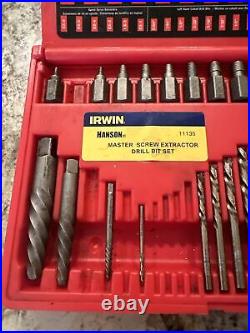 Irwin Hanson Vise Grip 11135 35 Pc. Master Screw Extractor Set with Cobalt Bits