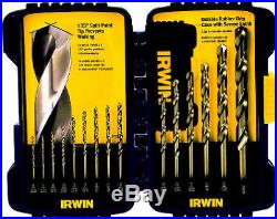 Irwin Industrial Tool 316015 15-Piece Pro Cobalt Drill Bit Set Quantity 6