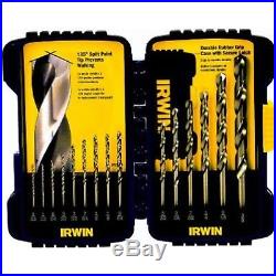 Irwin Industrial Tools 316015 Cobalt Drill Bit Set, 15-Piece 15pc New