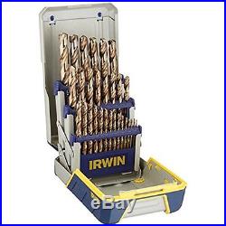 Irwin Tools Drill Bits 3018002 Cobalt M-35 Metal Index Drill Bit Set, 29 Piece