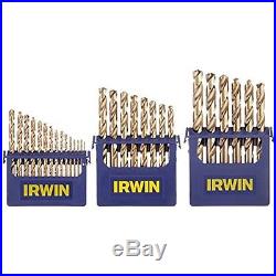 Irwin Tools Drill Bits 3018002 Cobalt M-35 Metal Index Drill Bit Set, 29 Piece