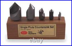 KEO 50050 Countersink Set, 5 PC, 1 FL, 100 Deg, Cobalt