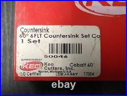 Keo 50046 60 Deg 6 Flute 7 Piece Cobalt Steel Countersink Set