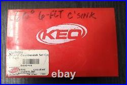 Keo 50046 60 Deg 6 Flute 7 Piece Cobalt Steel Countersink Set