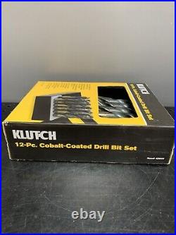 Klutch Cobalt Coated Drill Bit Set, 12-Pc