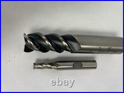 Lot of 12 End Mill Cobalt Single End Drill Set