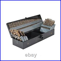 M35 5% Cobalt Drill Bits Set 115PCS (1/16-1/2, A-Z, 1-60), Straight Shank J