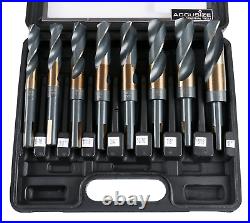 M35 (H. S. S. +5% Cobalt) 1/2 Shank and Drill 9/16 to 1, Set of 8 Pieces, H516