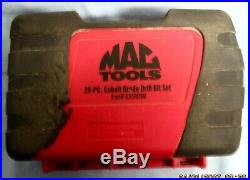 MAC TOOLS 6338DSB 29-Pc. Cobalt Grade Drill Bit Set Complete With Case