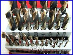 MAC Tools High Speed Cobalt Grade 29 piece 1/2 1/16 X1/64 Drill Bit Set-USA