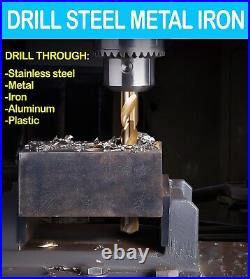 MAX-CRAFT Cobalt Drill Bit Set 3/8 M35 HSS Co Twist Jobber Metal Drill-50Pcs