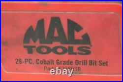 Mac Tools 29-PC. Cobalt Drill Bit Set. 6338DSB