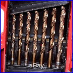 Mac Tools 6338DSB 29-Pc Cobalt Grade Steel Jobber Drill Bit Set 1/16 1/2