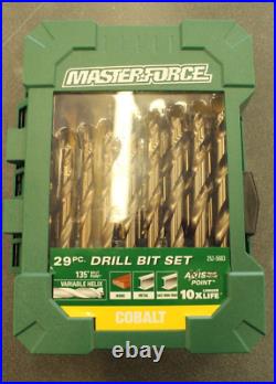 Master force 29 pc cobalt set