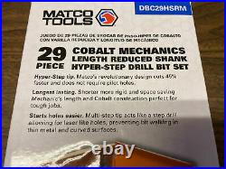 Matco Tools 29 Piece Cobalt Mechanics Length Reduced Shank Kyper-step Drill Bit