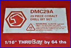 Matco Tools DMC29A 29 Piece Cobalt Drill Bit Set