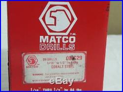 Matco Tools DMC29 29 PIECE COBALT DRILL BIT SET