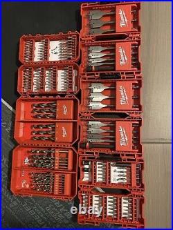 Milwaukee Drill Bits Lot Hard Metal / Wood And General Purpose