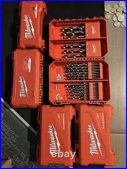 Milwaukee Drill Bits Lot Hard Metal / Wood And General Purpose