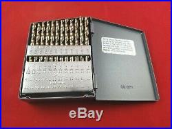 Morse 81402 60 pc 330C Cobalt Number Size Drill Bit Set Jobber 1-60 Usa Made