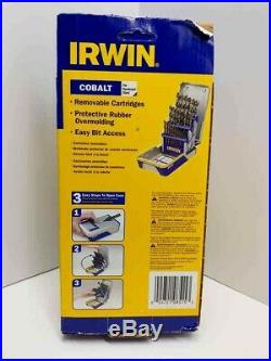 NEW Irwin 29 Piece Cobalt Drill Bit Set 3018002B 1/16 To 1/2 NIB