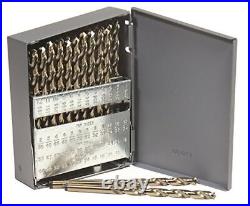 Norseman 68420 240-D 135deg Split Pt Cobalt Jobber Gold Finish Drill Set 60 PC