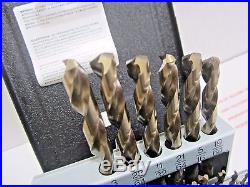 Precision Twist C29r10co Cobalt Steel Jobber Length Drill Bit Set With Metal Ca