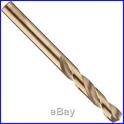 Precision Twist C60M41CO Cobalt Steel Short Length Drill Bit Set with Metal Gold
