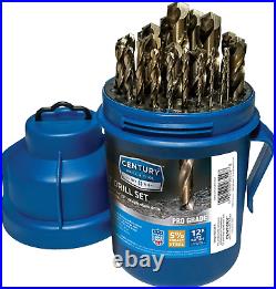 - Pro Grade Cobalt Drill Bit Set 29 Piece Set for Stainless Steel and Hard Met