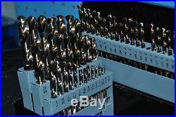 Pro Point 115 Piece Cobalt Drill Bit Set 1/16 to 1/2 in 1/64 Increments