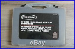 Pro. Point 6PC HSS M35 Cobalt Annular Cutter Set