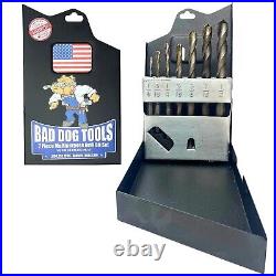 Professional Strength Drill Bit Set Carbide, Titanium & Cobalt Tips Included