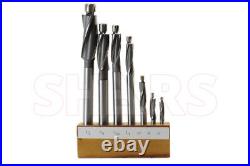 SHARS TOOLS #6 8 10 1/4-1/2 7pcs Cobalt Counterbore Set #