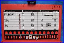 Snap On 35 Pc Screw Extractor/lh Cobalt Drill Bit Set Exd35
