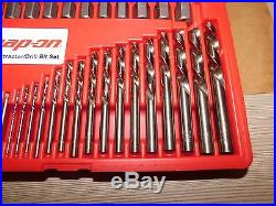 SNAP-ON 35 Pc. Screw Extractor/LH Cobalt Drill Bit Set! VERY GOOD USED CONDITION