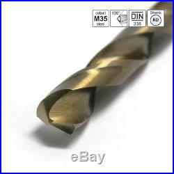 S&R Metal Drill Set 1.0 10 mm, 19 pcs, DIN 338, HSS COBALT, cobalt alloy, to a