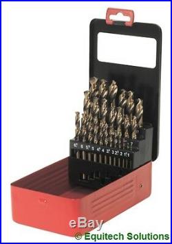 Sealey Tools AK4702 HSS Cobalt Split Point Drill Bit Metric 1-13mm 25 Piece Set