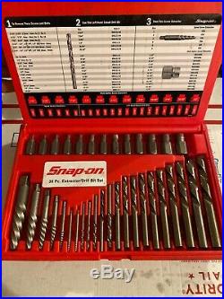 Snap On 35 Pc Screw Extractor/lh Cobalt Drill Set