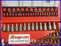 Snap-On 35 Piece Master Extractor Set, Left Hand Cobalt drill bit set Hand Tool