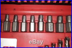 Snap-On 35pc Screw Extractor/LH Cobalt Drill Bit Set EXD35 Lightly Used